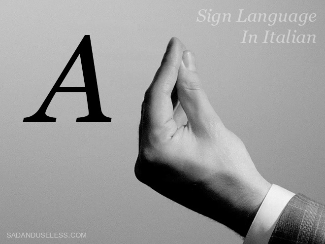 Sign Language In Italian