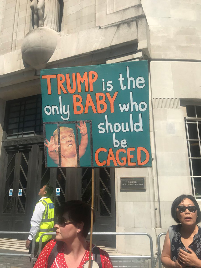 Trump is the only baby who should be caged.