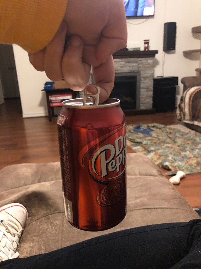 Is this the worst way to hold a drink?