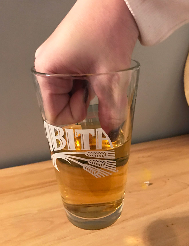 Is this the worst way to hold a drink?