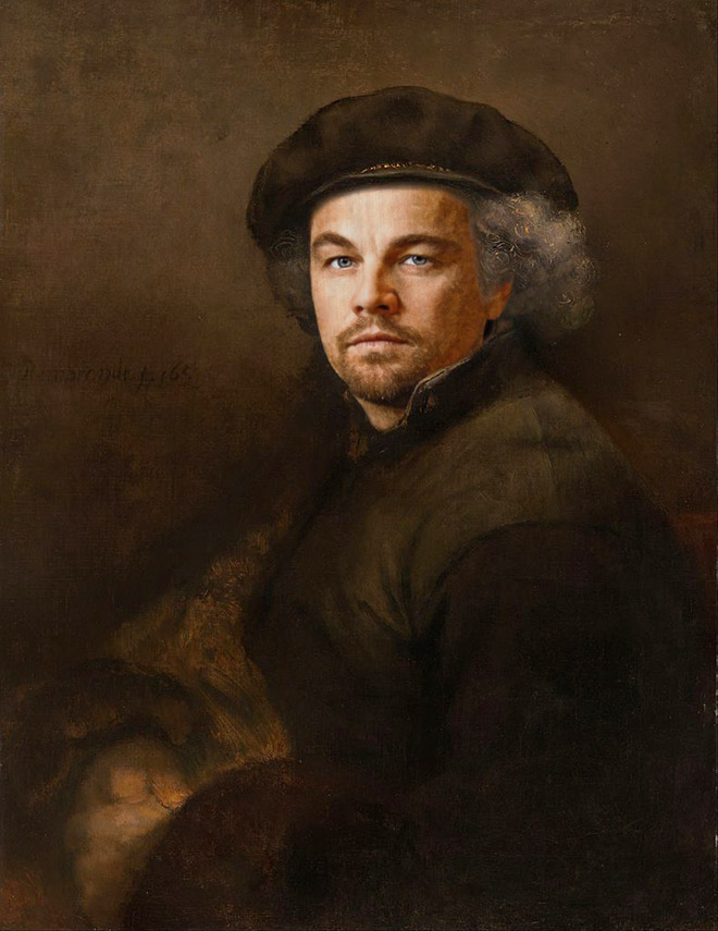 When Renaissance painting meets modern celebrity...
