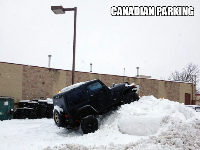 Only in Canada...