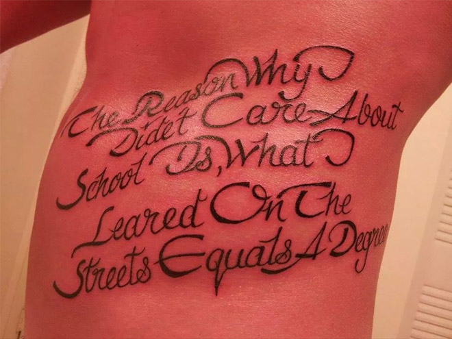 Tattoo spelling fail.