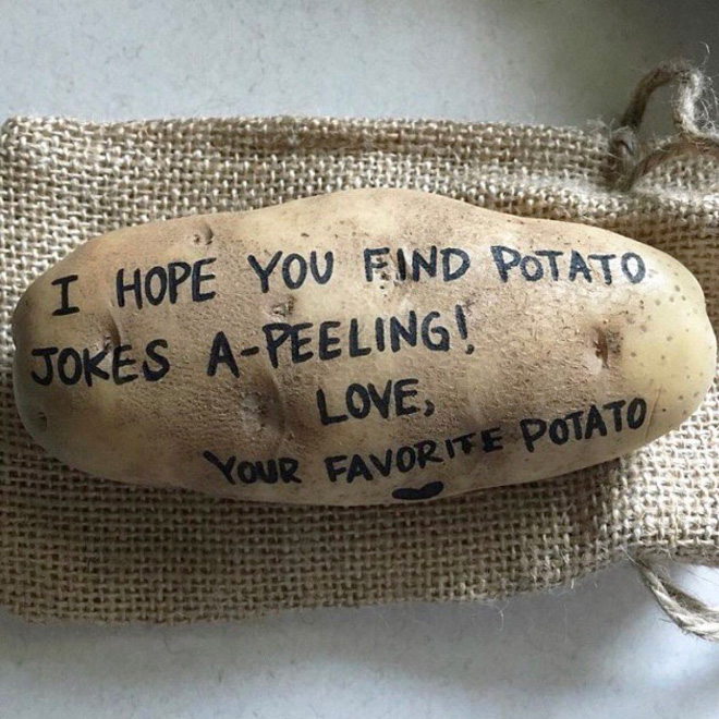 Message delivered by potato mail service.