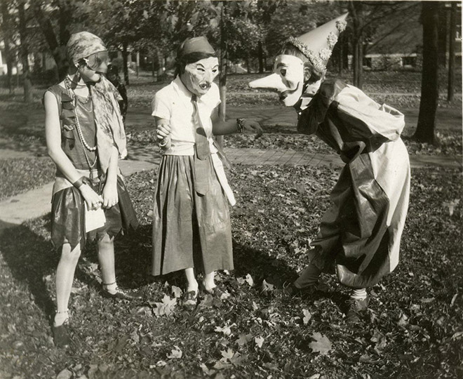 Creepy vintage halloween costumes.