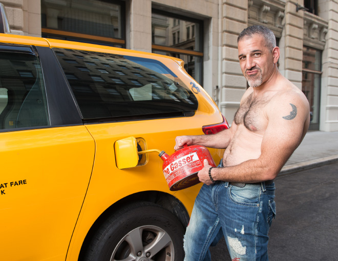 Page from the NYC taxi drivers calendar.