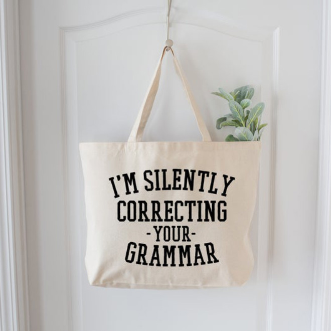 Grammar nazi shopping bag.