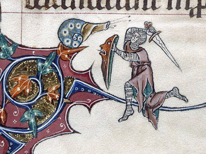 medieval manuscript art snails
