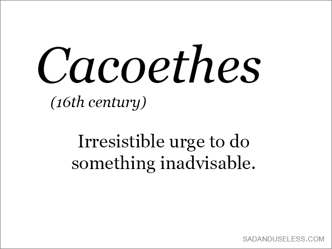 Old word that needs to come back.