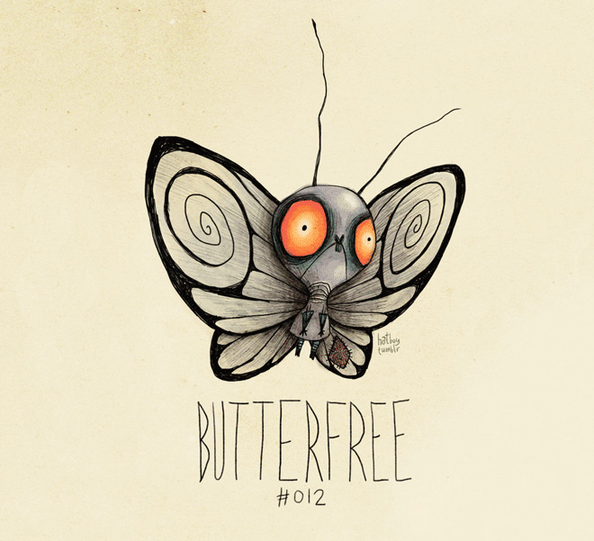 If Pokémon were drawn by Tim Burton…