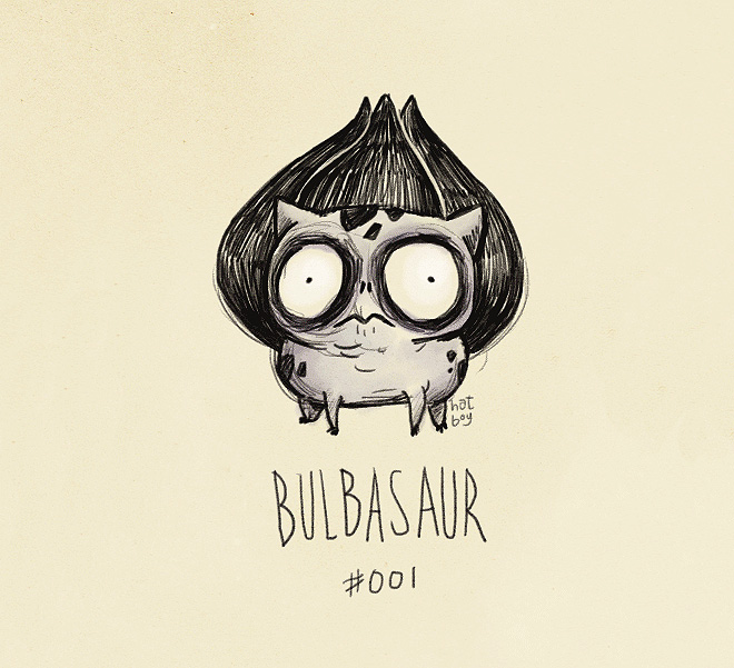 If Pokémon were drawn by Tim Burton…