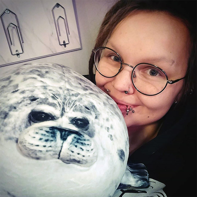 Fat seal pillow.