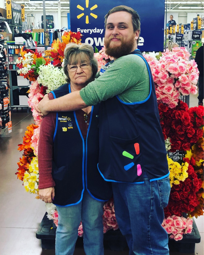 Meet Charlene. She loves working at Walmart.