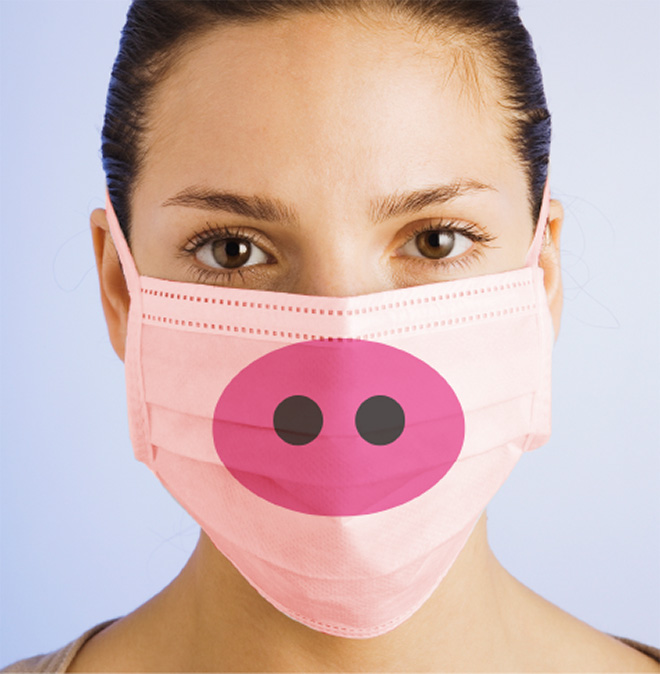 Unusual Coronavirus protection mask.