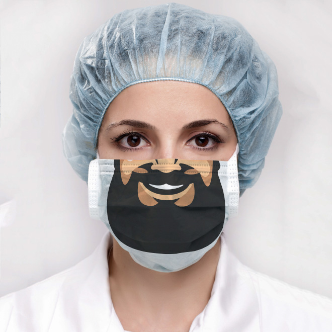 Unusual Coronavirus protection mask.