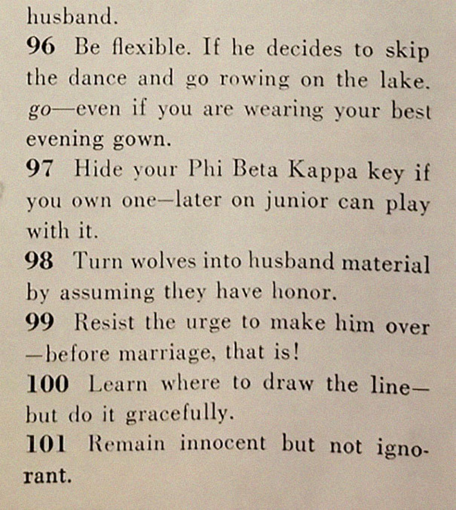 How to get a husband according to 1958 magazine.