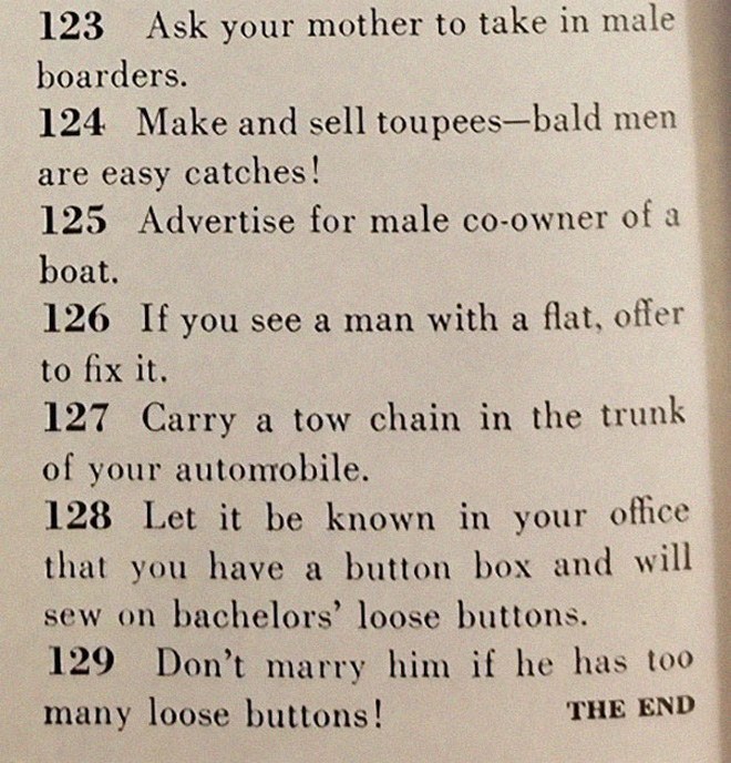 How to get a husband according to 1958 magazine.