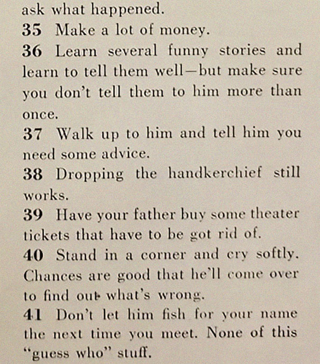 How to get a husband according to 1958 magazine.