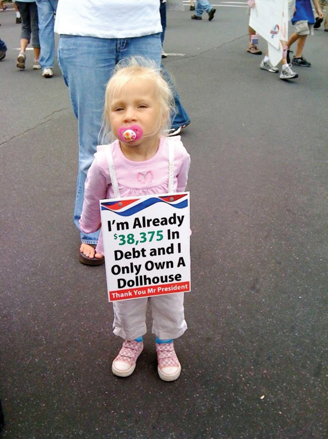 Kids make the best protest signs.