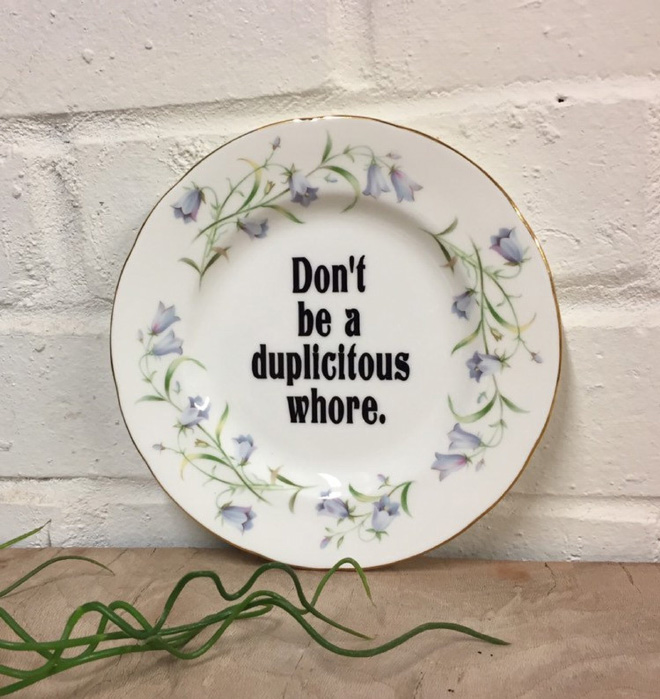 Offensive Plates To Insult Your Guests With Class