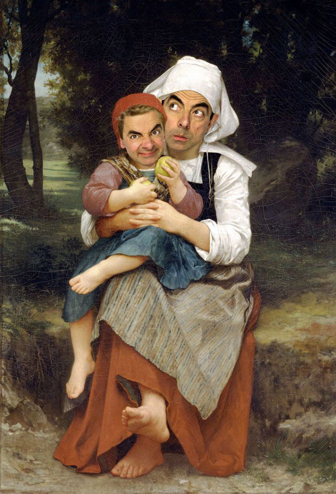 Mr. Bean meets Photoshop.