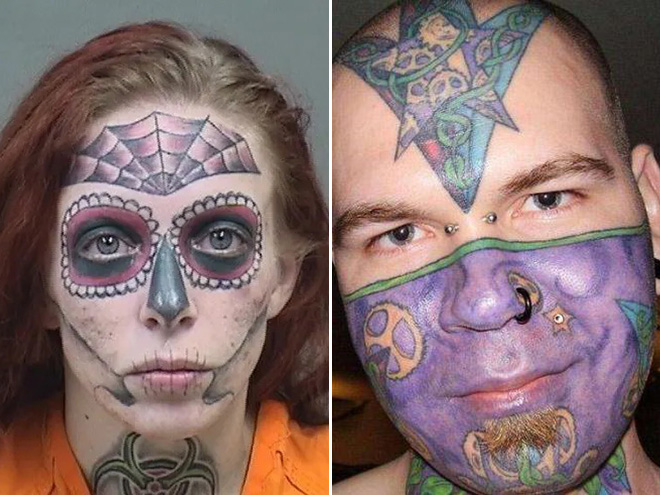 Woman goes viral on TikTok after tattooing her face and thinking it would  'fade' | indy100