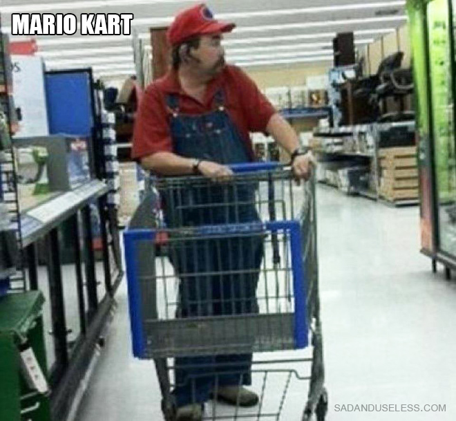 Super Mario in real life.