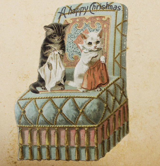 weird vintage christmas cards