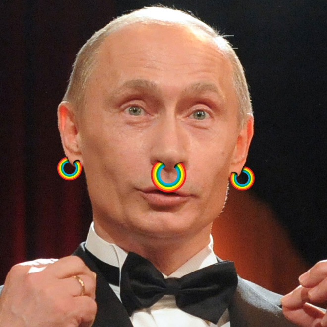 Rainbow Putin.