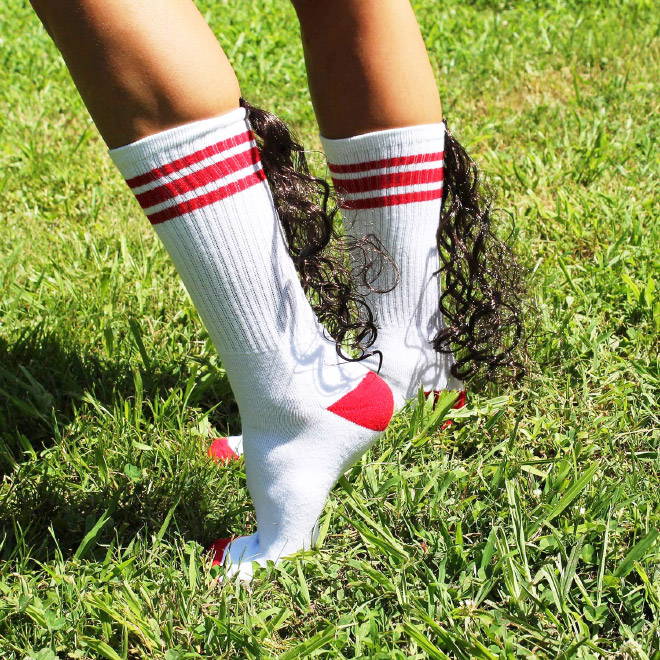 American Mullet Socks With Realistic Hair