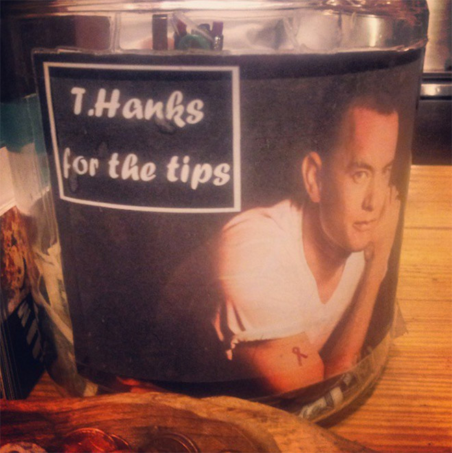 Funny tip jar sign.