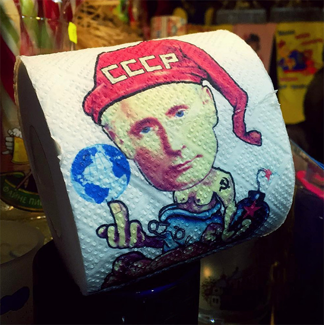 Putin toilet paper is getting popular.