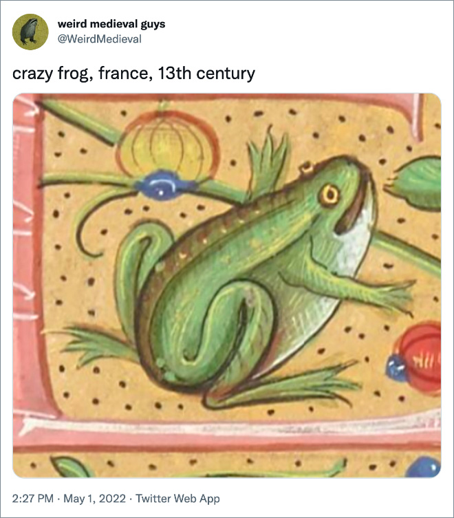 crazy frog, france, 13th century