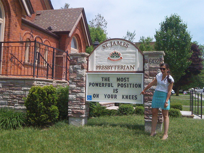 Brilliant funny church sign.