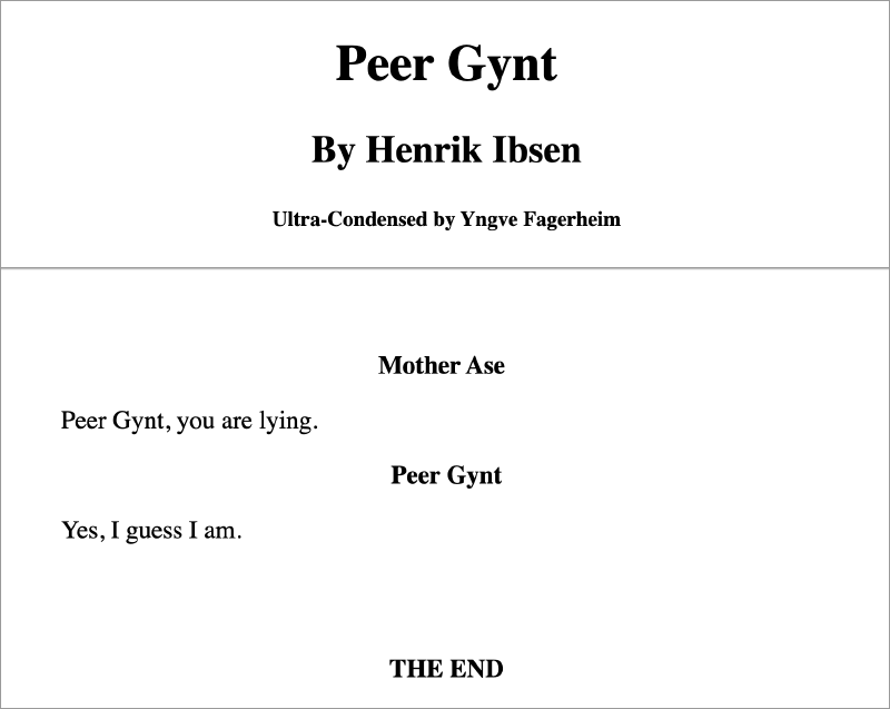 Peer Gynt