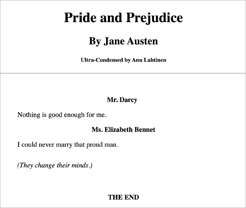 Pride and Prejudice