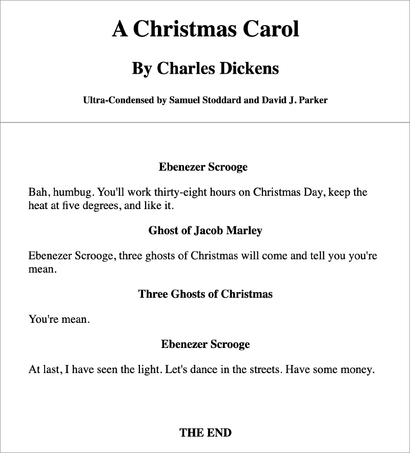 A Christmas Carol