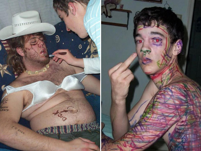 Number 1 Rule at a Party: DON'T FALL ASLEEP FIRST!