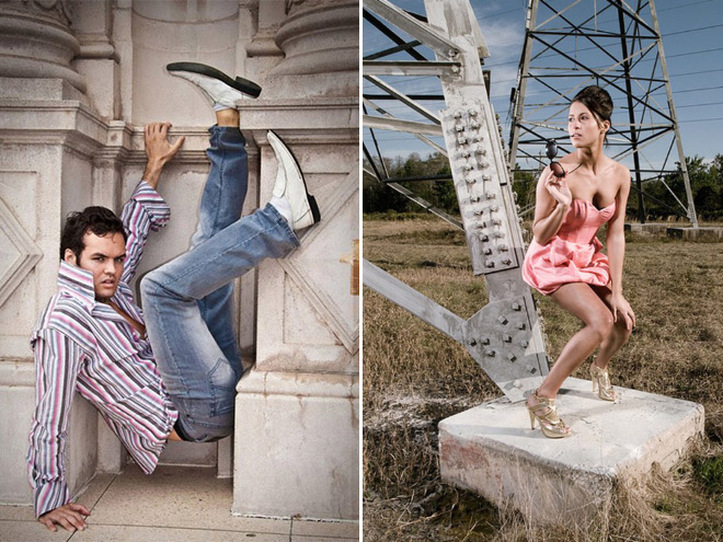 Some modelling poses are very awkward...