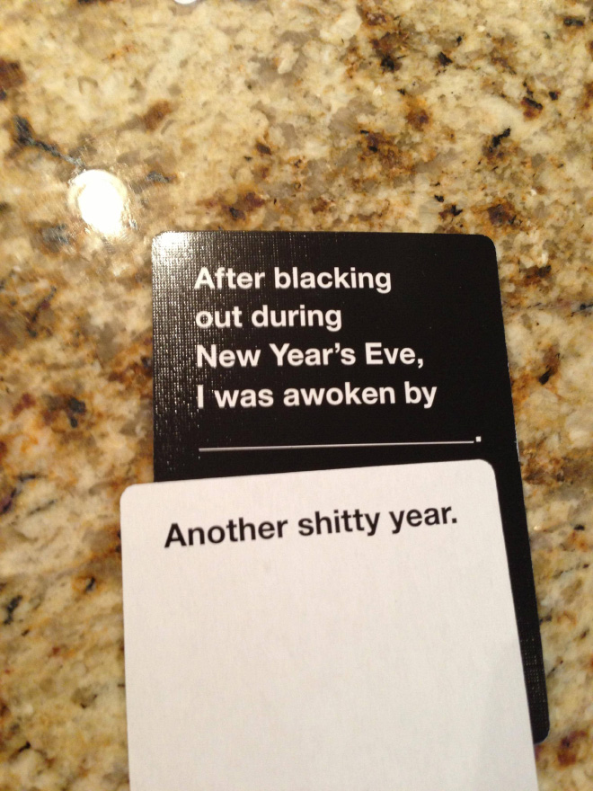 Funny "Cards Against Humanity" answer.