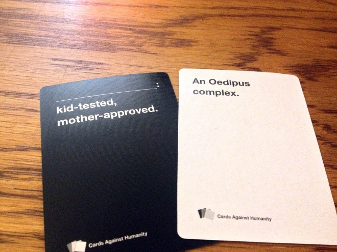 Funny "Cards Against Humanity" answer.