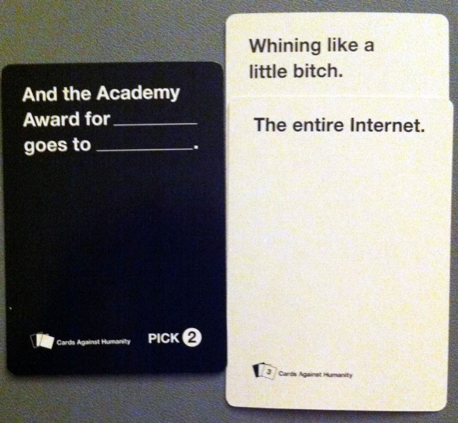 Funny "Cards Against Humanity" answer.