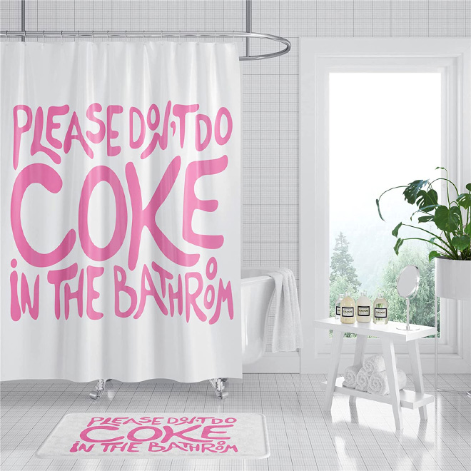 Please don't do coke in the bathroom.