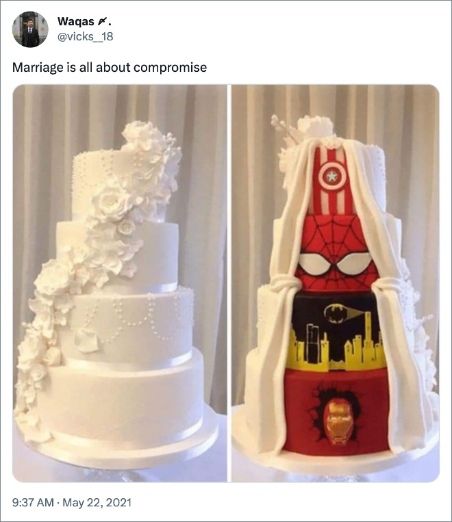 Marriage is all about compromise