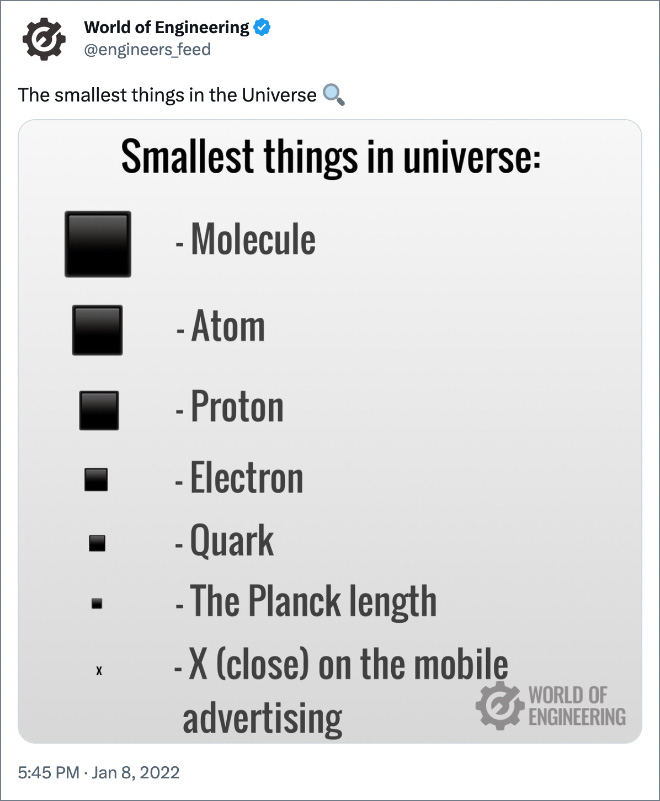 The smallest things in the Universe