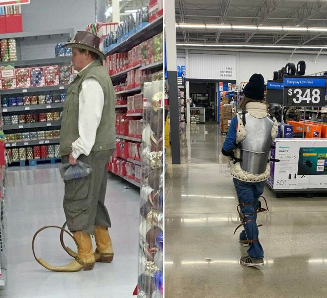 Walmartians: people you only see at Walmart.