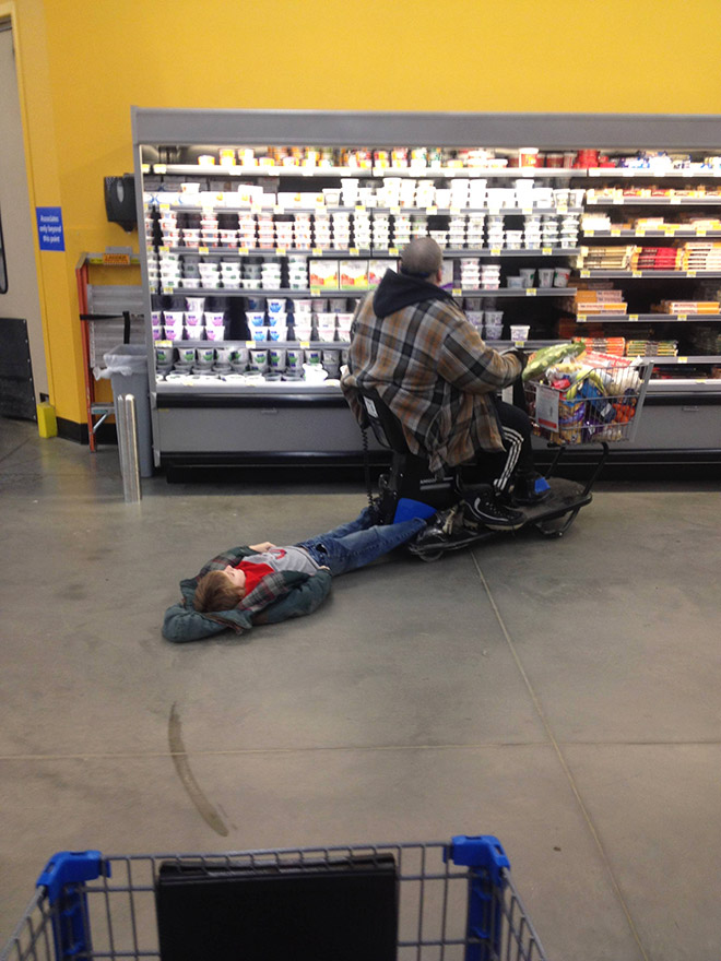 Walmartians: people you only see at Walmart.