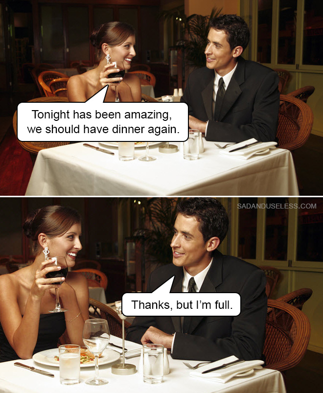 Funny dating meme.