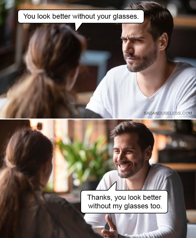 Funny dating meme.