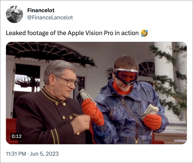 Leaked footage of the Apple Vision Pro in action